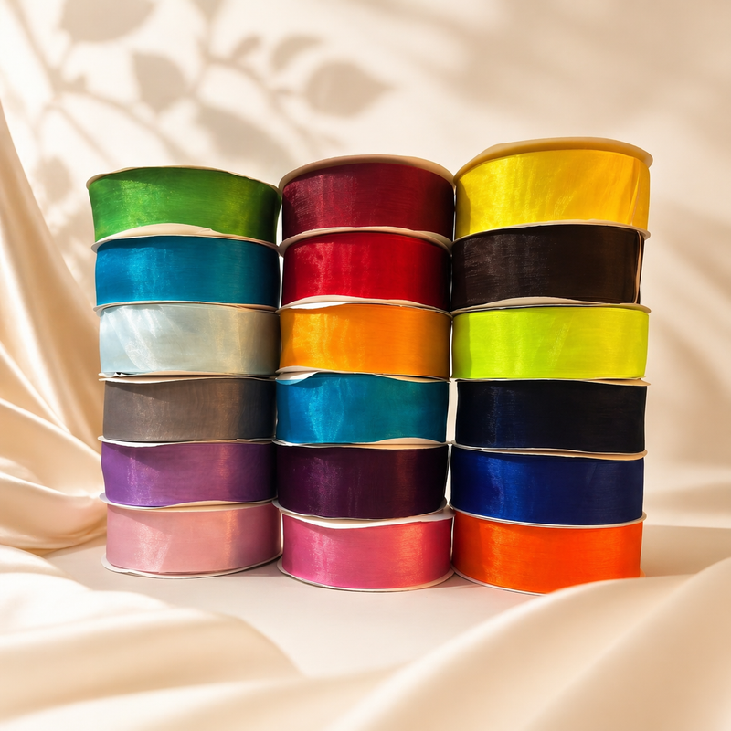 63mm Premium organza ribbon size