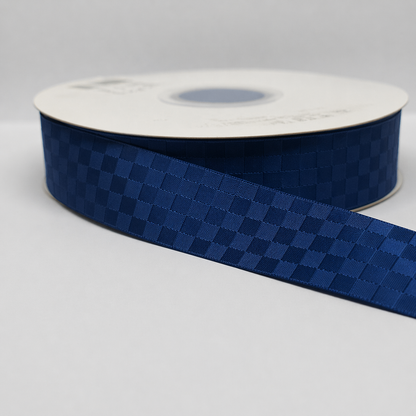 Premium Satin Check Ribbon 25MM