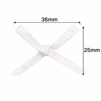 Bow with cross Double Face Satin(20PC)