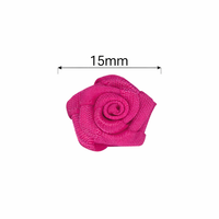 Rose Ribbon Bow With Single Face 15mm(20pcs)