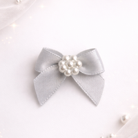Elegant Satin Pearl Center Bow