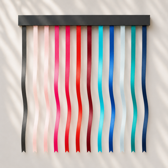 6mm Premium Double Face Satin Ribbon White, Grey, Pink, Red, Blue Series