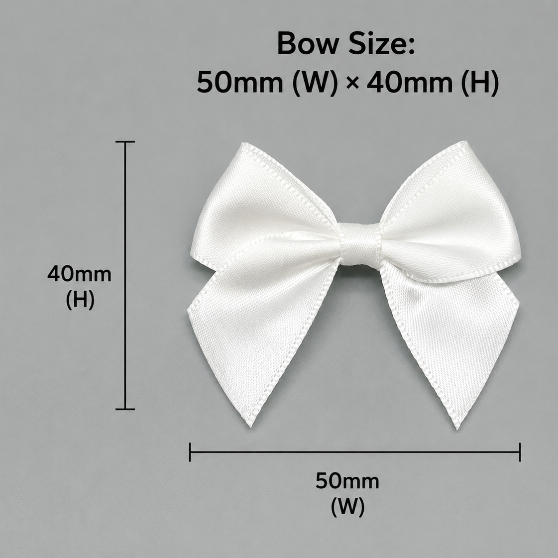 Satin Ribbon Hair Bow (20pcs)