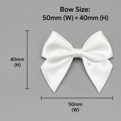 Satin Ribbon Hair Bow (20pcs)
