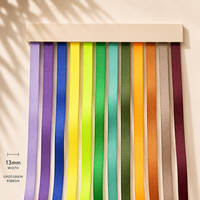 13mm Premium grosgrain ribbon Purple, Green, Yellow, Orange, Brown series