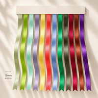13mmPremium Double Face Satin Ribbon Purple, Green, Yellow, Orange, Brown Series