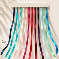 9mm Premium Double Face Satin Ribbon White, Grey, Pink, Red, Blue Series
