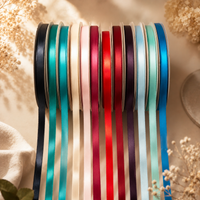 9mm Premium Double Face Satin Ribbon White, Grey, Pink, Red, Blue Series