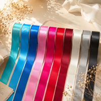 50mm Premium Double Face Satin Ribbon White, Grey, Pink, Red, Blue Series