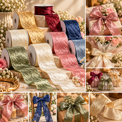 Soft Luxe Satin Ribbon – 4cm | 10 Yard Roll