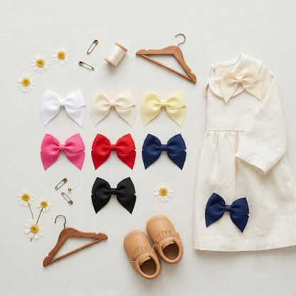 Mini Grosgrain Ribbon Hair Bow(20pcs)