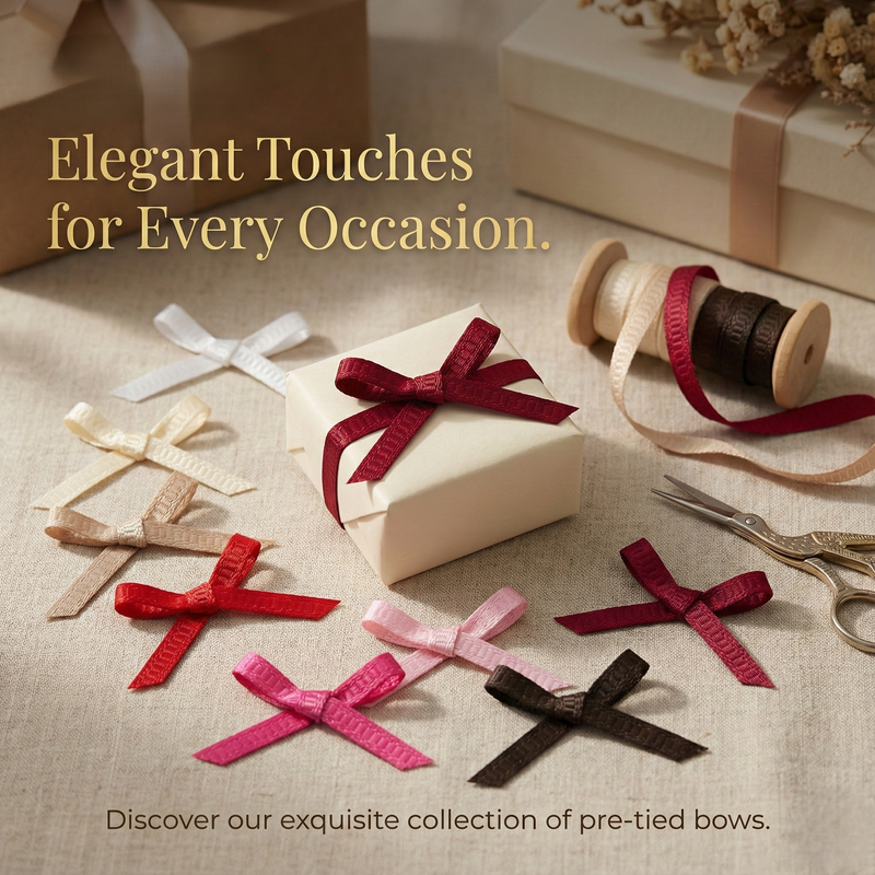 Machine made Grosgrain Ribbon Bow (25PCS)