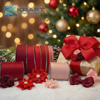 Premium grosgrain ribbon red series