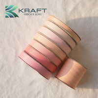 Premium grosgrain ribbon light pink series