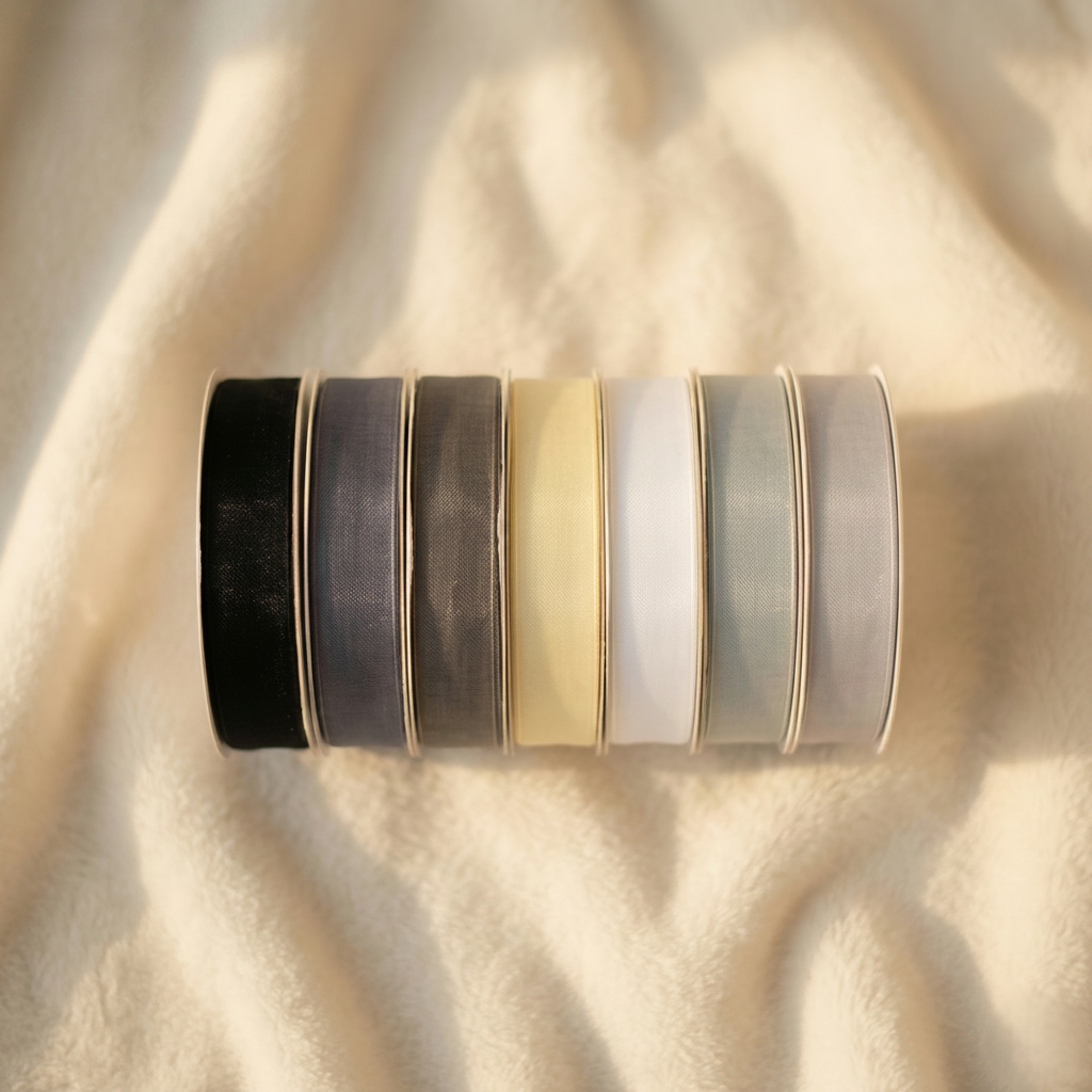 19mm Premium organza ribbon size