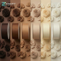 Premium grosgrain ribbon brown series