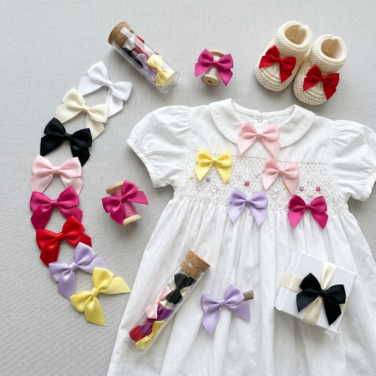 Satin Ribbon Hair Bow (20pcs)