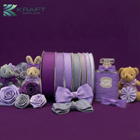 Premium grosgrain ribbon purple series