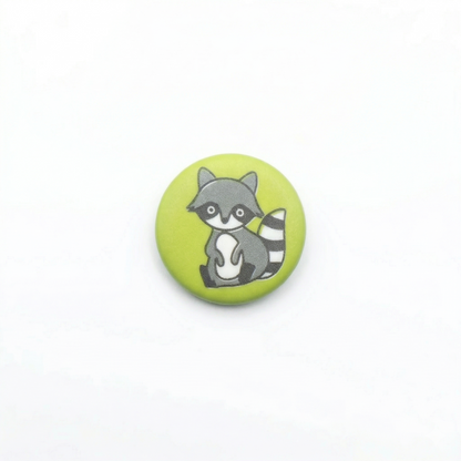 Polyamide button shank, Raccoon, 15mm