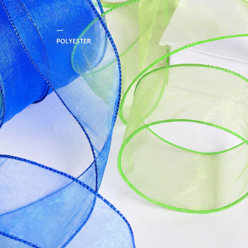 Organza Wired Ribbon 10 Yards Ribbon (2.5inch-63mm)