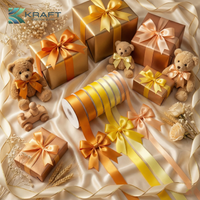 PREMIUM DOUBLE FACE SATIN RIBBON YELLOW SERIES