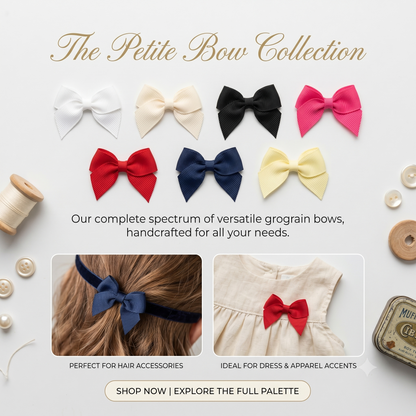 Mini Grosgrain Ribbon Hair Bow(20pcs)