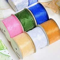 Organza Wired Ribbon 10 Yards Ribbon (2.5inch-63mm)