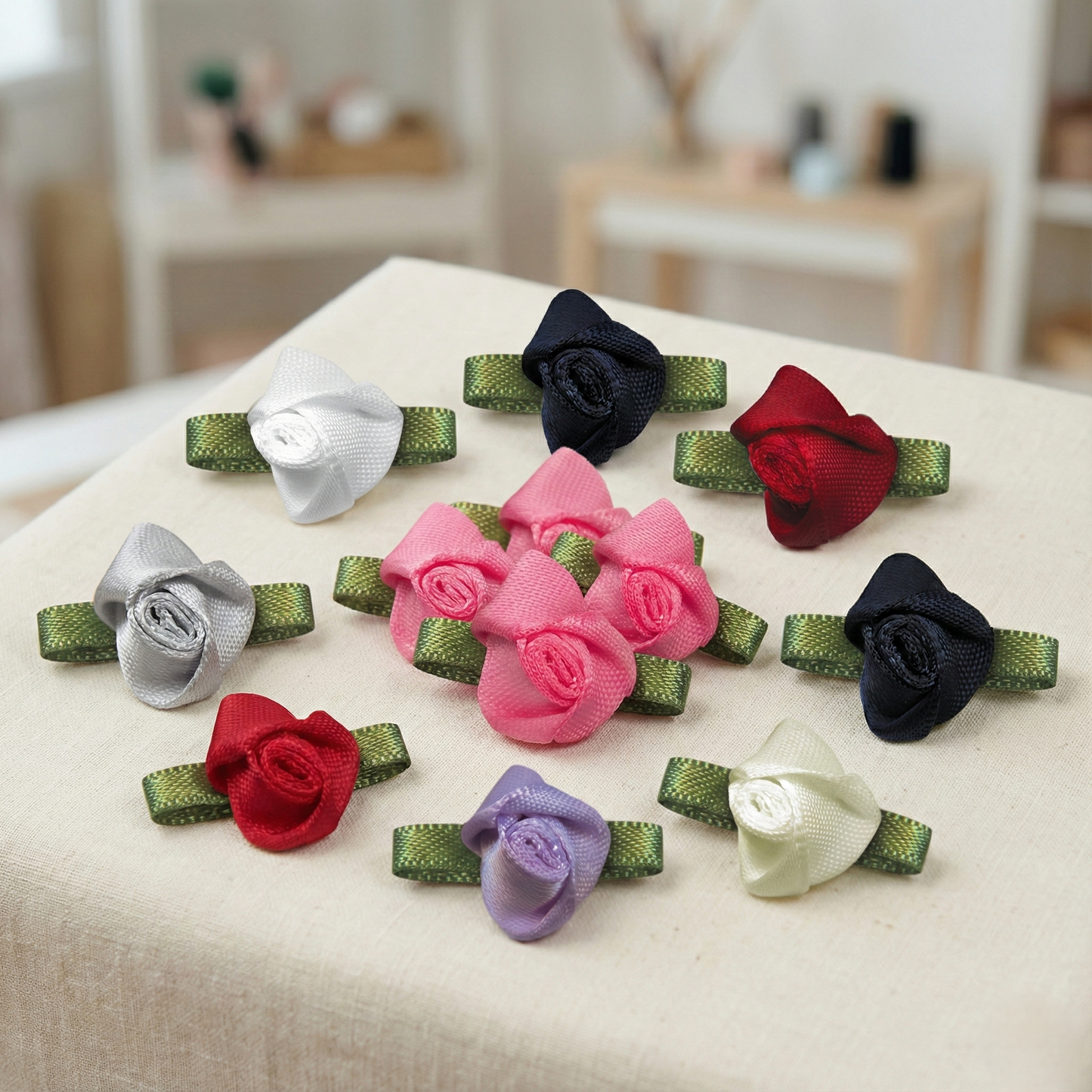 Bow Foliage Flower Big(20pcs)