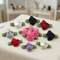 Ribbon Bow Foliage Flower Big(10pcs)