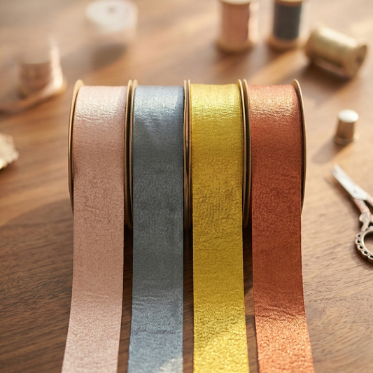 Elegant Foil single side Finish Ribbons -40mm