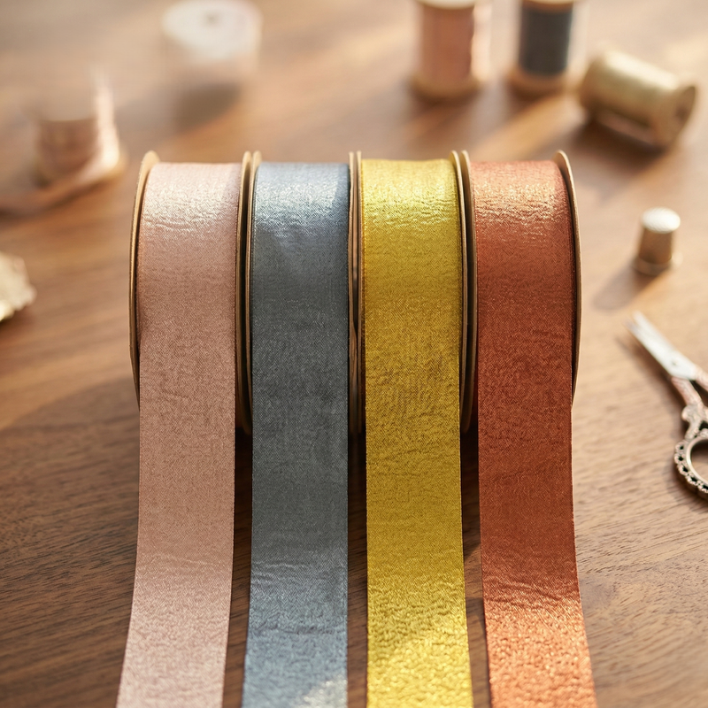 Elegant Foil single side Finish Ribbons -40mm