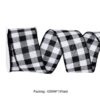 Fall Harvest Linen Burlap Plaid Wire Edge Ribbon (2.5Inch-63MM) 10Yards