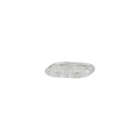 Polyester four-hole button 11mm (Transparent, Black)