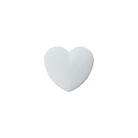 Polyester button Heart shank 12mm