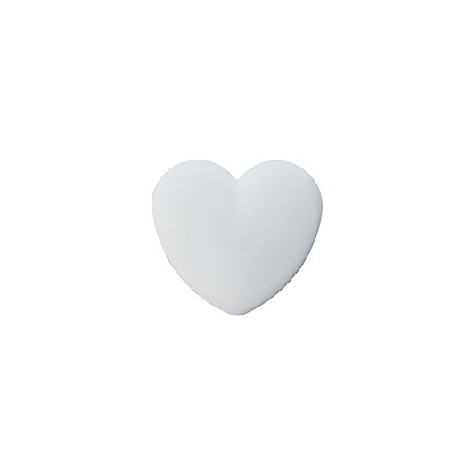 Polyester button Heart shank 12mm