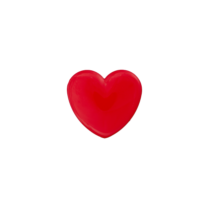 Polyester button Heart shank 12mm