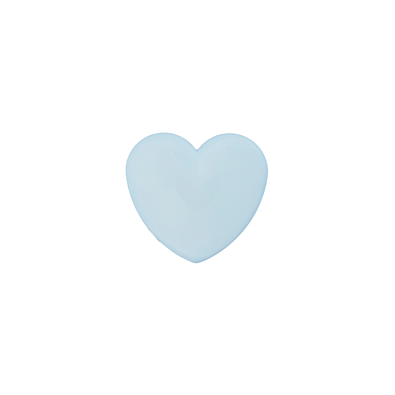 Polyester button Heart shank 12mm