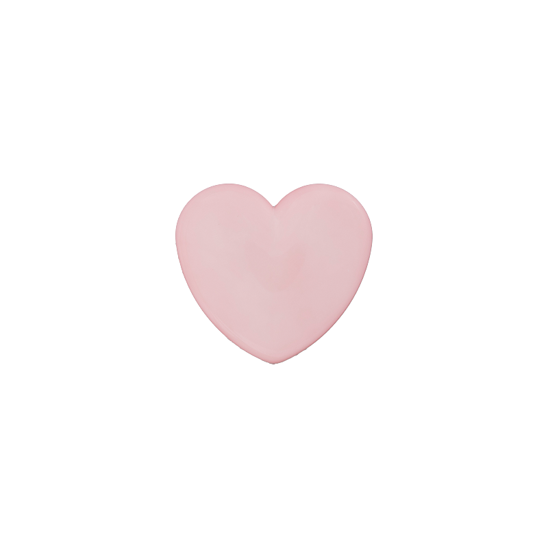 Polyester button Heart shank 12mm