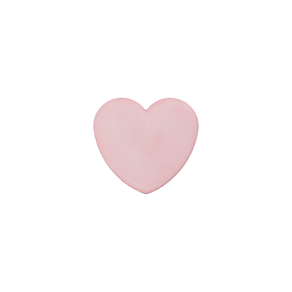 Polyester button Heart shank 12mm