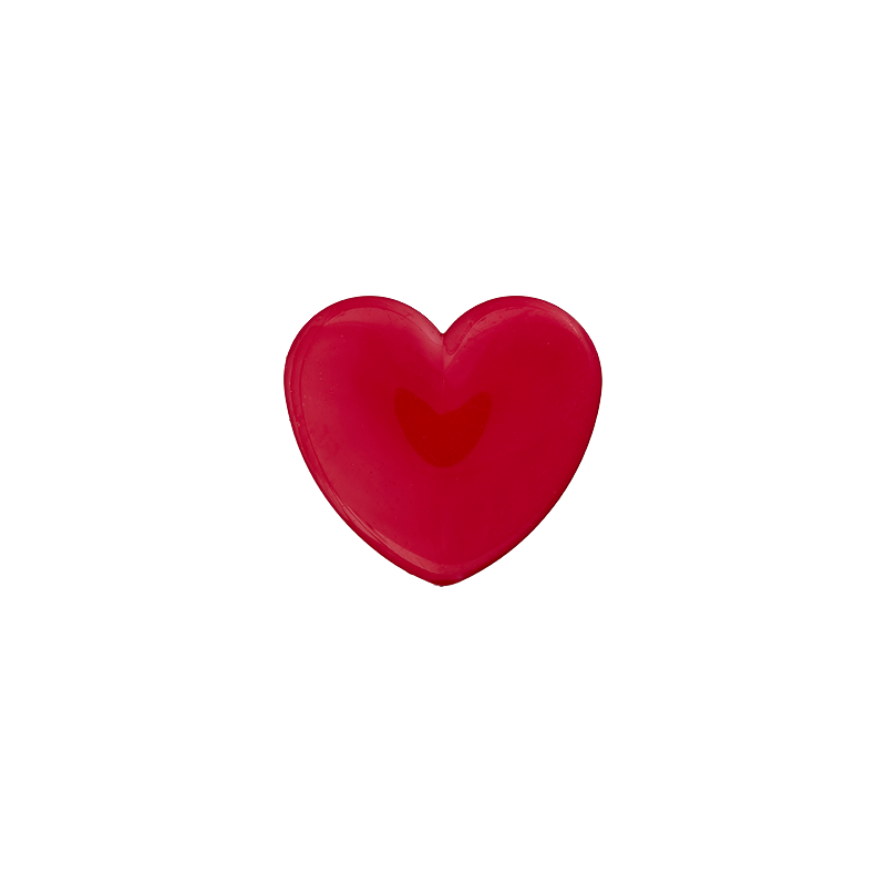 Polyester button Heart shank 12mm