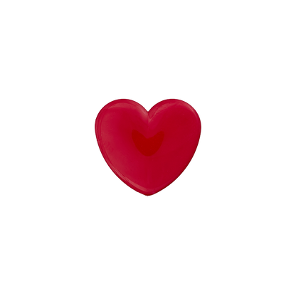 Polyester button Heart shank 12mm