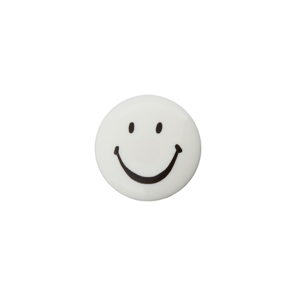 Polyester button shank Smiley 15mm