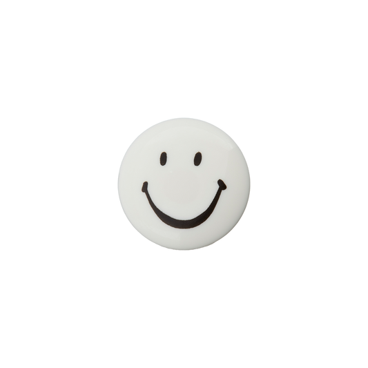 Polyester button shank Smiley 15mm