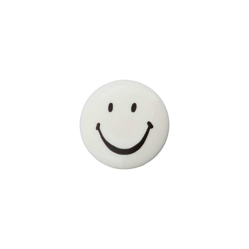 Polyester button shank Smiley 15mm