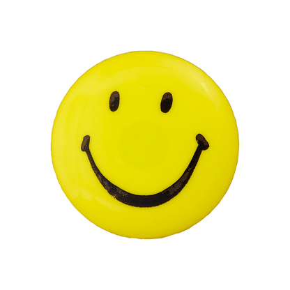 Polyester button shank Smiley 15mm