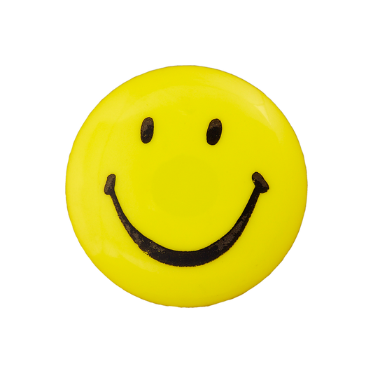 Polyester button shank Smiley 15mm