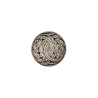 Metal button 18mm silver