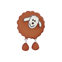 Polyester button Sheep shank 18mm