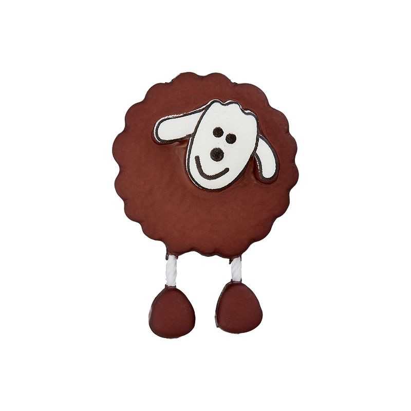 Polyester button Sheep shank 18mm