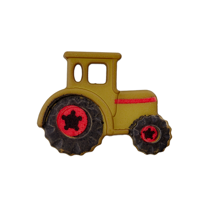 Polyester button Tractor 23mm